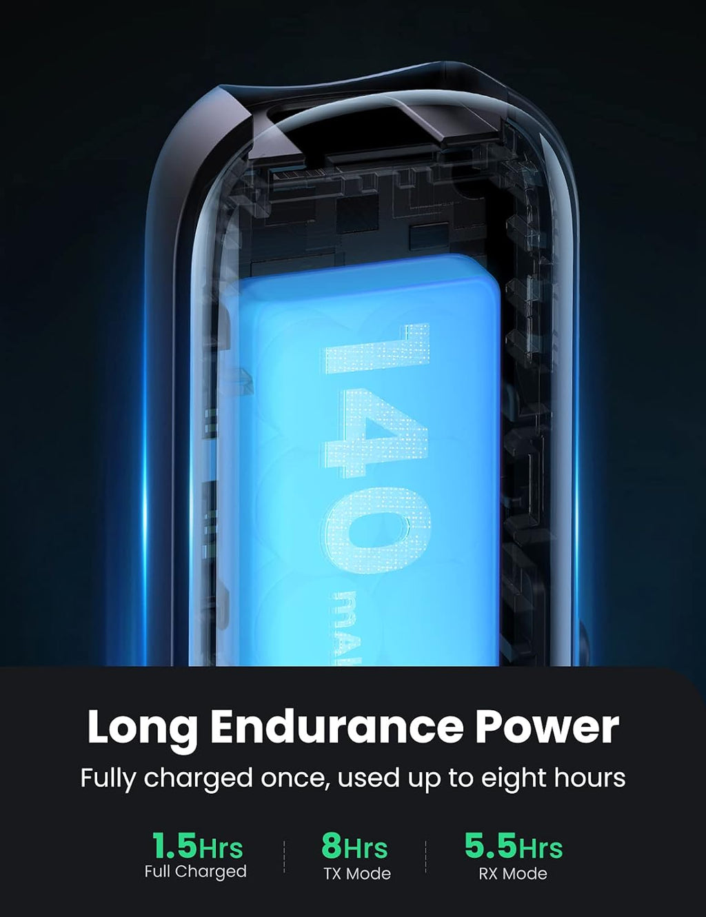 Bluetooth 5.0 Transmitter and Receiver for Car TV Airplane, 2 in 1 Wireless 3.5Mm Bluetooth Aux Adapter, Dual Devices Paired, Compatible with Car TV Airplane Home Stereo Headphones and More